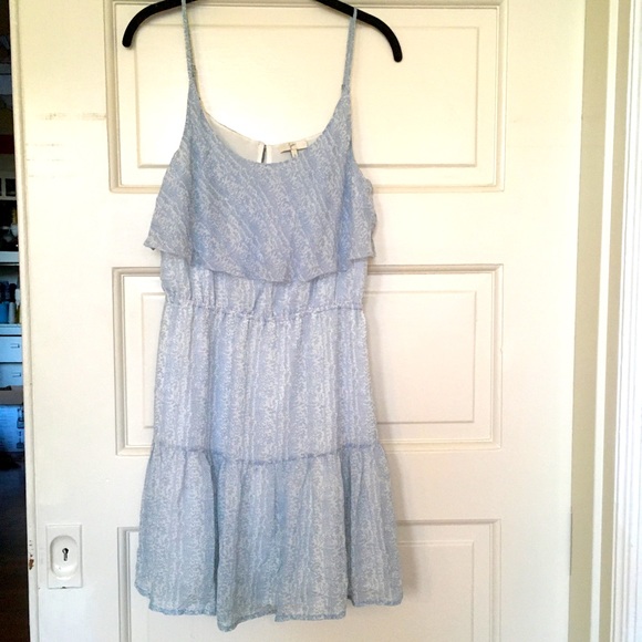 Dreamy pastel blue 100% silk dress - Picture 1 of 3